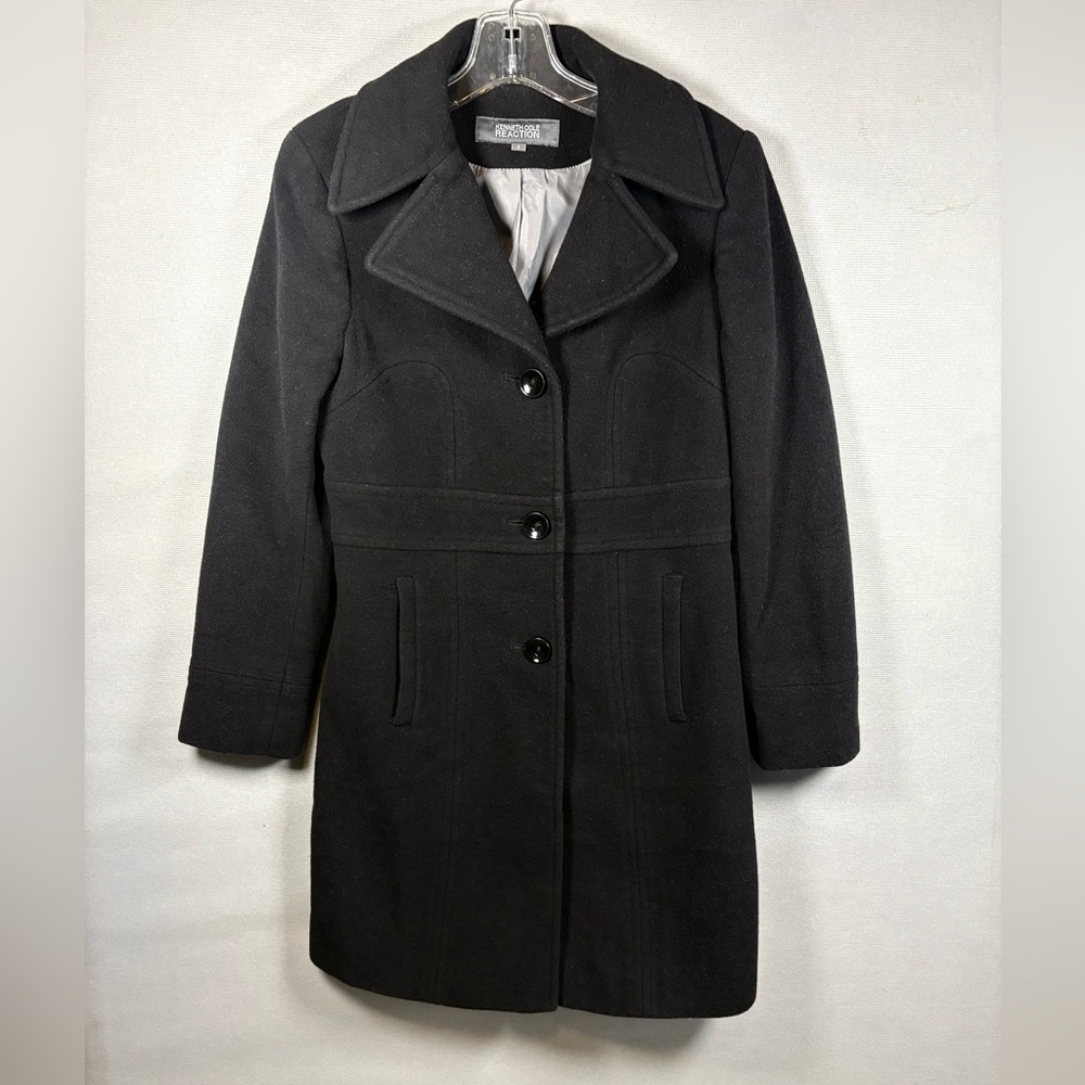Kenneth Cole Reaction Black Pea Coat